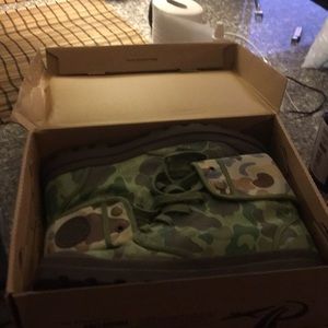 Camo Palladium Boots, never worn, still in box